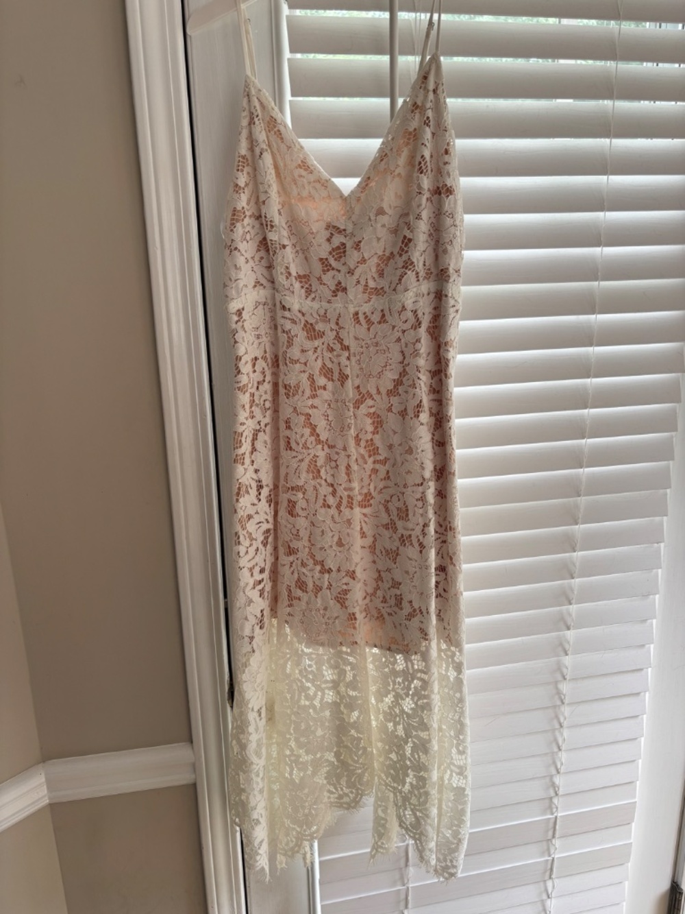 Lulus One Wish White Lace Midi Dress - Size M - Picture 2 of 5